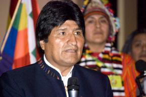 Bolivian President Evo Morales